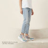 AuraStride Chic Pastel Women’s Chunky Sneakers — Multi-Tone Casual & Athletic Footwear