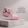 Trendy Blush Pink Active-Lifestyle Sneakers for Women