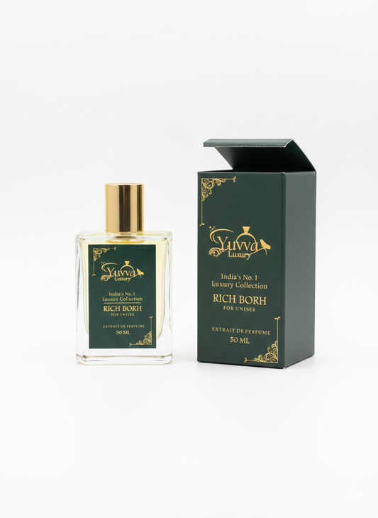 YUVVA LUXURY RICH BORN Long Lasting Perfume | Perfume for UNISEX | EDP 50ML | Lemon, Lavender, Tonka, Mandarin & Vetiver | Woody, Citrus Premium Fragrance