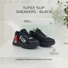 Trendy Black Chunky Fashion Sneakers for Women | Lightweight Everyday Casual Footwear