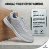Premium Everyday Comfort: Darolac Memory Foam Sports Shoes - Light Grey