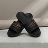 UrbanFlex Premium Black Comfort Slides with Sporty Orange Accent For Men and Women