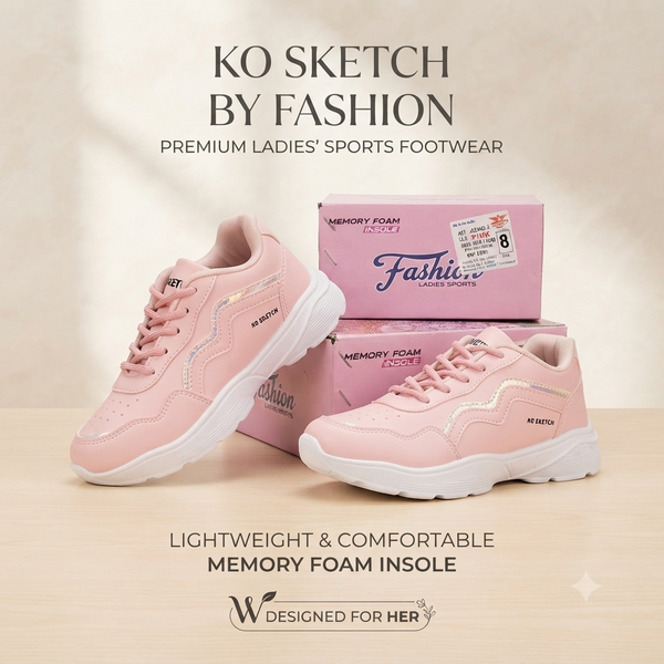 Premium Pink Sports Sneakers for a Modern Look