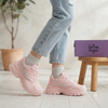 Women’s Chunky Platform Sneaker – Trendy Casual Walking Shoes in Pastel Pink