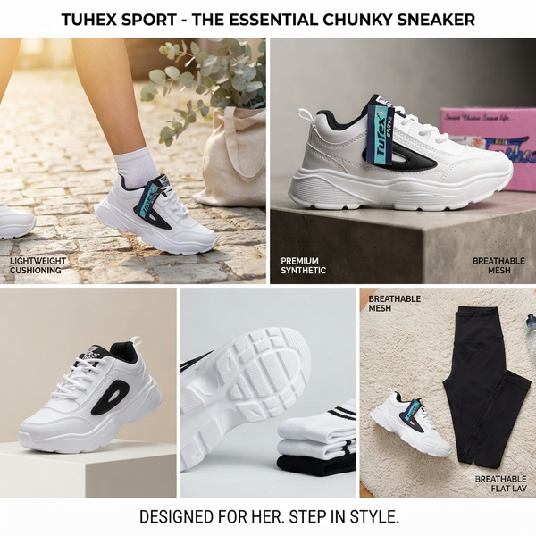 Tufex Sportz Comfort & Style Everyday Sneakers for Women