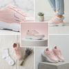 Fashion-Forward Everyday Comfort Sneakers - Soft Pink Edition