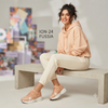 Elegant Peach & White Chunky Fashion Sneakers for Women