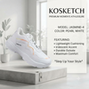 Women’s All-Day Comfort White Casual Sneakers