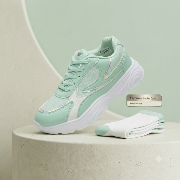 Trendy Mint Green Casual Sports Shoes for Women & Girls