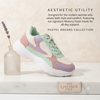 Pastel Dreams: Lightweight Women’s Memory Foam Sports Sneakers