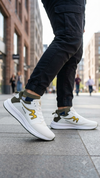 Comfortable Casual Running Sneakers for Men - White/Green