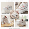 Eila Comfort-Step Women’s Athleisure Sneakers – White & Dusty Rose