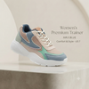 AuraStride Chic Pastel Women’s Chunky Sneakers — Multi-Tone Casual & Athletic Footwear