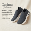Garima A5 Women's Dark Grey Slip-On Knit Casual Sneakers