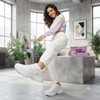 Women’s All-Day Comfort White Casual Sneakers