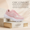 Fashion-Forward Everyday Comfort Sneakers - Soft Pink Edition