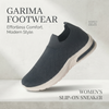 Garima A5 Women's Dark Grey Slip-On Knit Casual Sneakers
