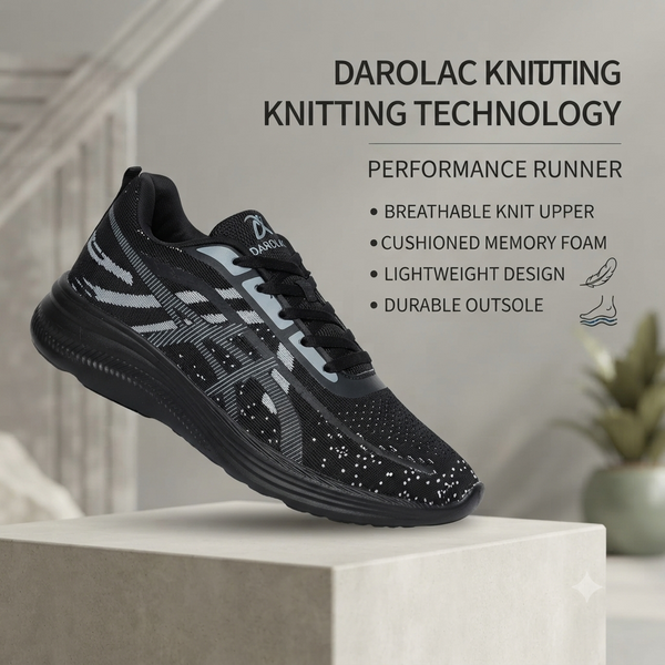 Premium Daily Wear Sports Shoes – Darolac Awesome 04 with Memory Foam Technology