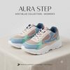 AuraStride Chic Pastel Women’s Chunky Sneakers — Multi-Tone Casual & Athletic Footwear