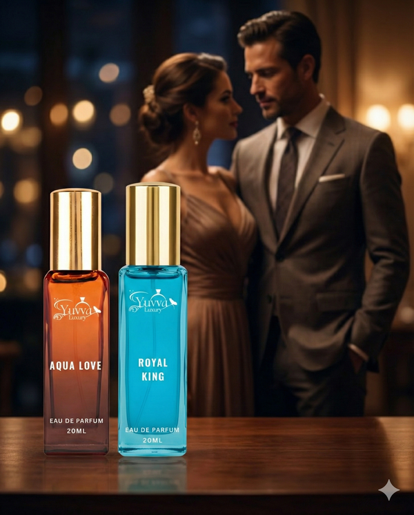 Yuvva Luxury Long Lasting 1 For MEN, 1 For WOMEN Perfume Gift Set of 2