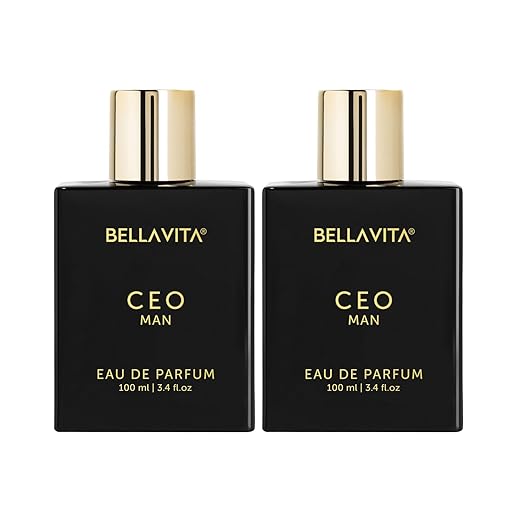 Bella Vita Luxury CEO Men Long Lasting Perfume for Man | EDP Pack of 2 x 100ml | Lemon, Lavender, Tonka, Mandarin & Vetiver | Woody, Citrus Premium Fragrance | Ideal for Every Moment