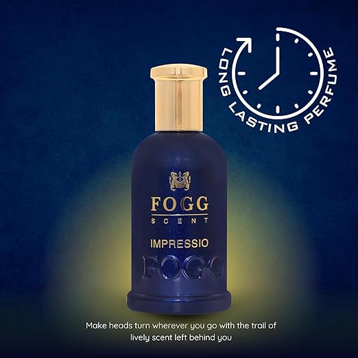 Fogg Scent Impressio Perfume for Men, Long-Lasting, Fresh & Powerful Fragrance, Eau De Parfum, 100ml