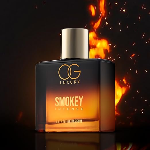 OG Luxury India's First & Strongest Perfume Smokey Intense Extrait De Parfum | Luxury Fragrances | Notes of Whiskey, Oud & Cinnamon | Long lasting, Premium Perfume for Men | Gift for Men, 100 ML