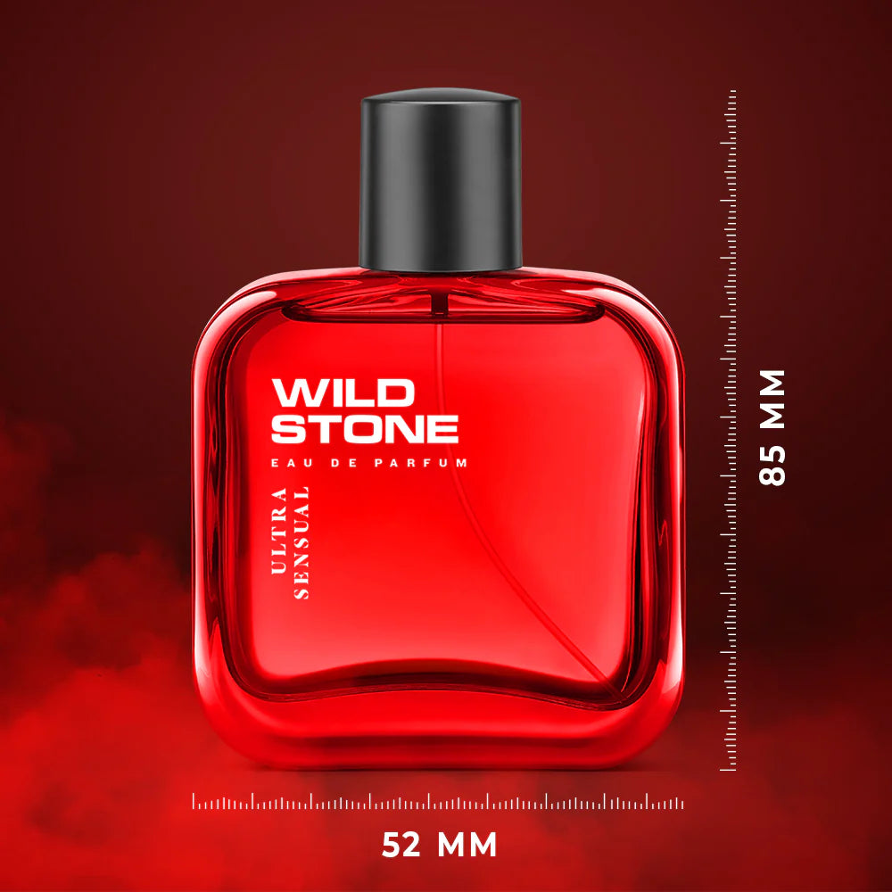 Wild Stone Edge, Forest Spice, Hydra Energy and Ultra Sensual Perfume Combo for Men, Long Lasting Smell | Pack of 4 (30ml each)