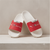 Men’s Designer Dual-Branded Casual Sliders - White/Red Comfort Orthopedic Footwear