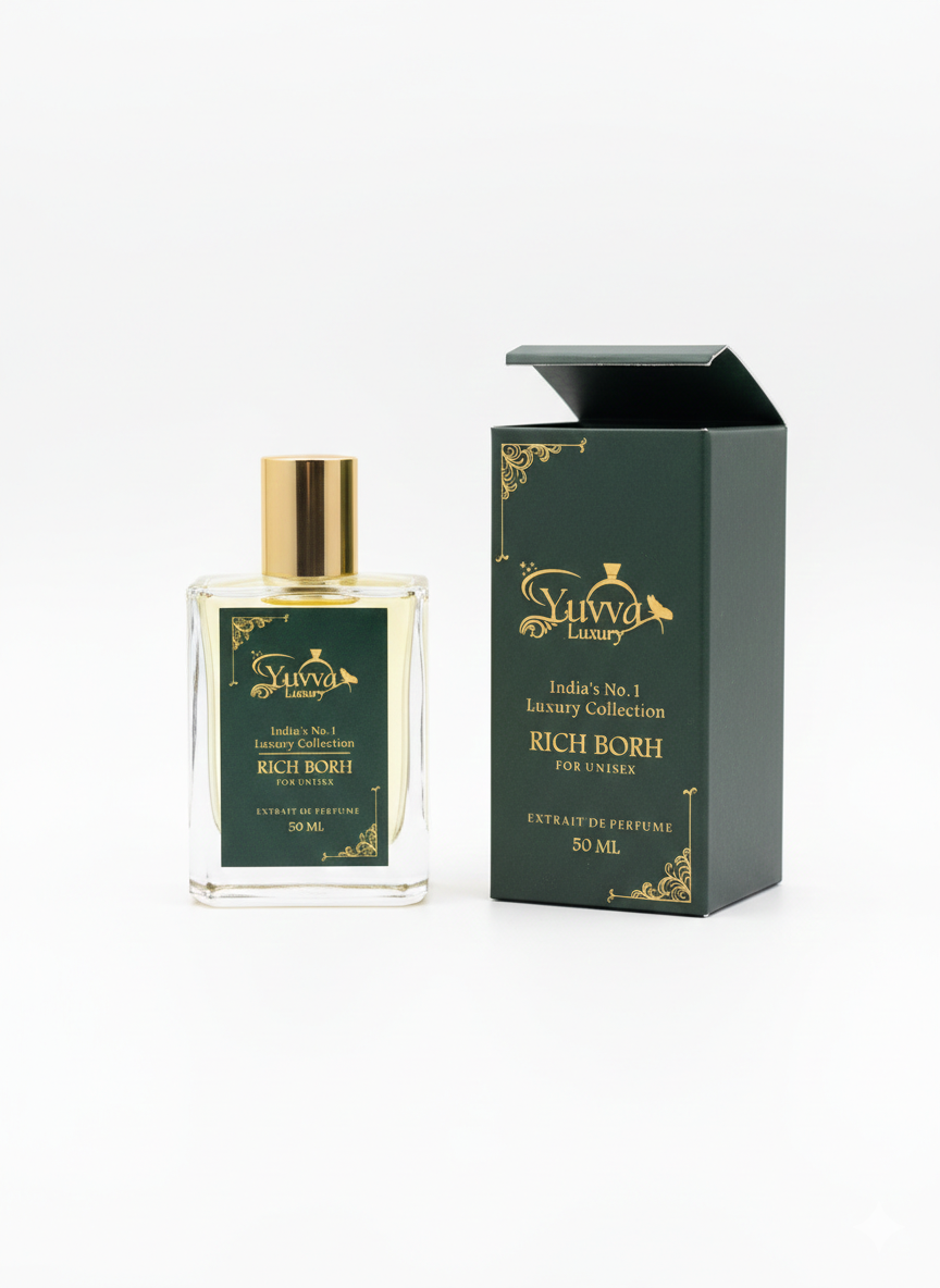YUVVA LUXURY RICH BORN Long Lasting Perfume | Perfume for UNISEX | EDP 50ML | Lemon, Lavender, Tonka, Mandarin & Vetiver | Woody, Citrus Premium Fragrance