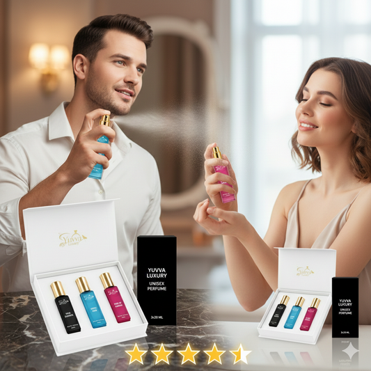 Yuvva Luxury Long Lasting Unisex Perfume Gift Set of 3