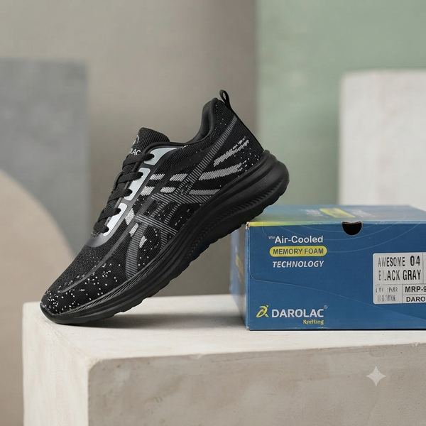 Premium Daily Wear Sports Shoes – Darolac Awesome 04 with Memory Foam Technology