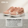 Elegant Peach & White Chunky Fashion Sneakers for Women