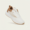 Premium White & Tan Casual Sports Sneakers