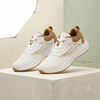 Premium White & Tan Casual Sports Sneakers