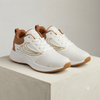 Premium White & Tan Casual Sports Sneakers