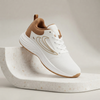 Premium White & Tan Casual Sports Sneakers