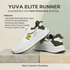 Comfortable Casual Running Sneakers for Men - White/Green