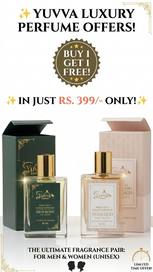 YUVVA LUXURY OUD, RICH BORN Long Lasting Perfume | Perfume for UNISEX | EDP 50ML | Pack Of 2