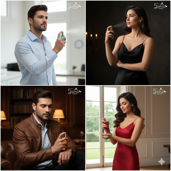 Buy PACK OF 4 Premium Perfume | Yuvva Luxury + Labubu Doll FREE