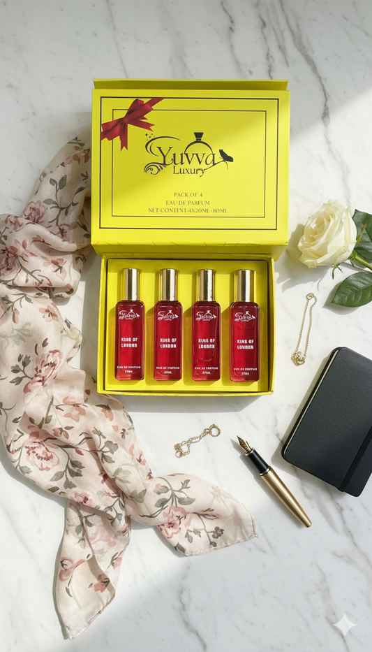 Yuvva Luxury Long Lasting UNISEX Perfume Gift Set ( KING OF LONDON )