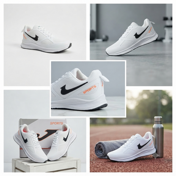 Premium Ultra-Lightweight Men's Sports Running Shoes - Breathable Daily Wear Sneakers