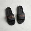 UrbanFlex Premium Black Comfort Slides with Sporty Orange Accent For Men and Women
