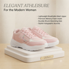 Fashion-Forward Everyday Comfort Sneakers - Soft Pink Edition
