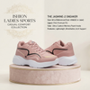 Jasmine Women's Trendy Memory Foam Sports Sneakers - Full Fussia