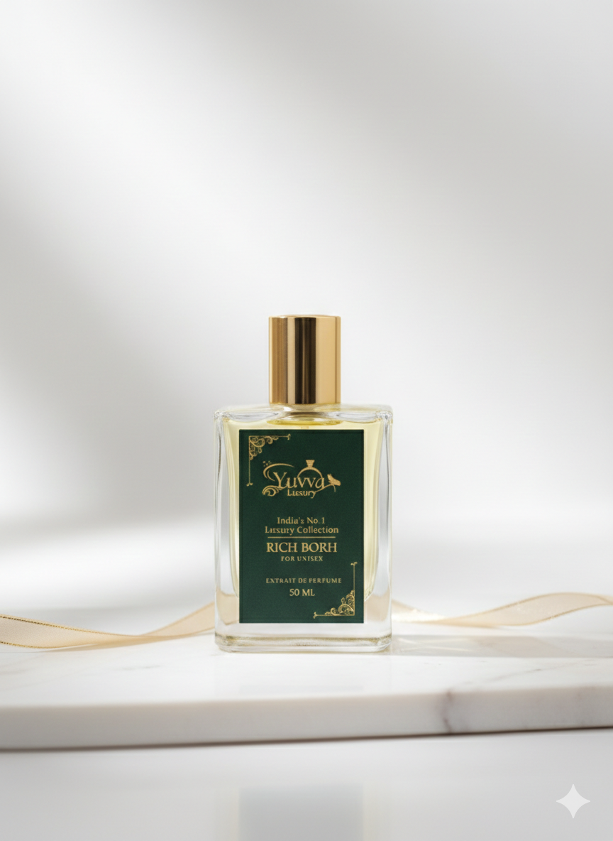 YUVVA LUXURY RICH BORN Long Lasting Perfume | Perfume for UNISEX | EDP 50ML | Lemon, Lavender, Tonka, Mandarin & Vetiver | Woody, Citrus Premium Fragrance