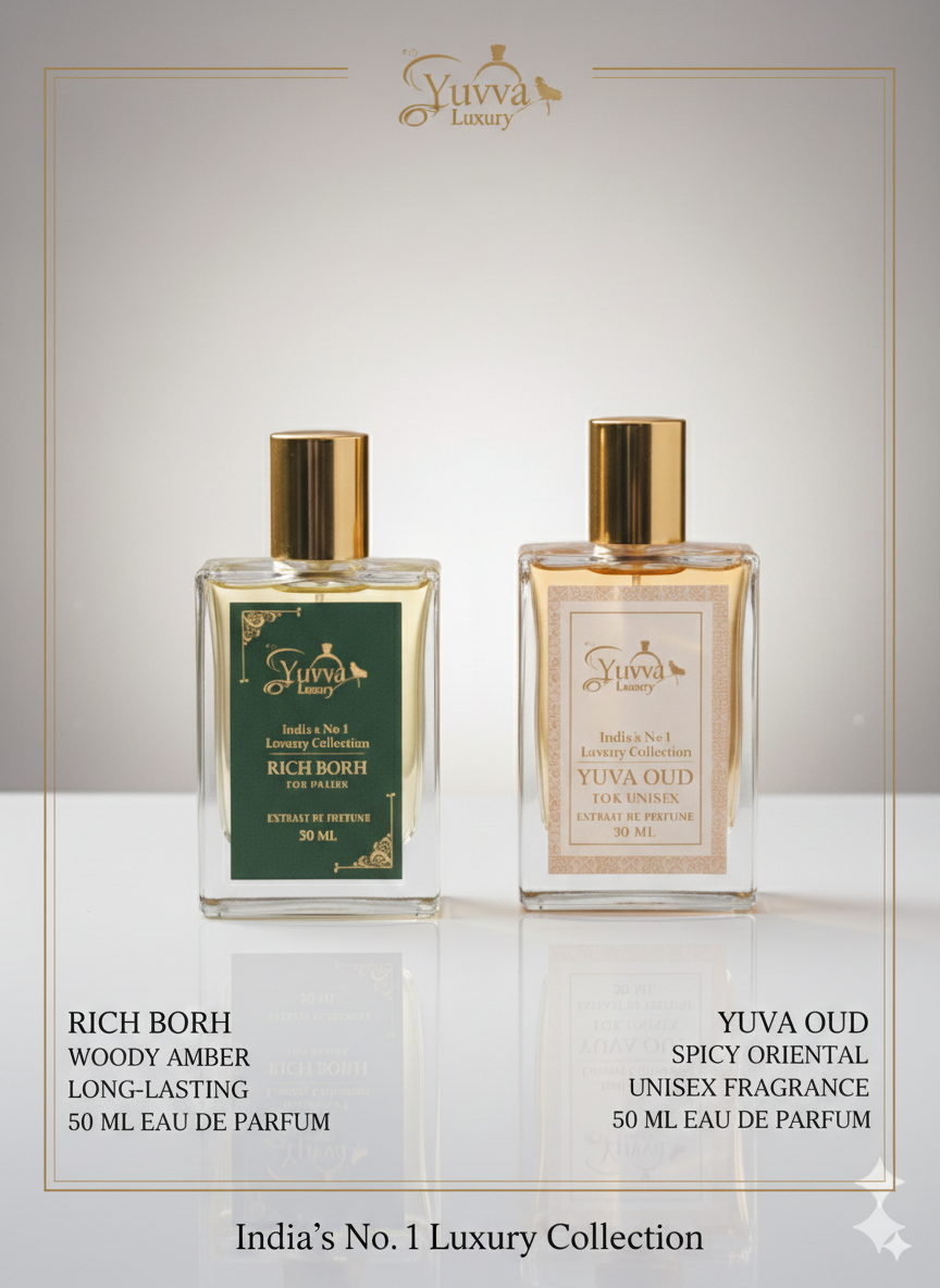 YUVVA LUXURY OUD, RICH BORN Long Lasting Perfume | Perfume for UNISEX | EDP 50ML | Pack Of 2
