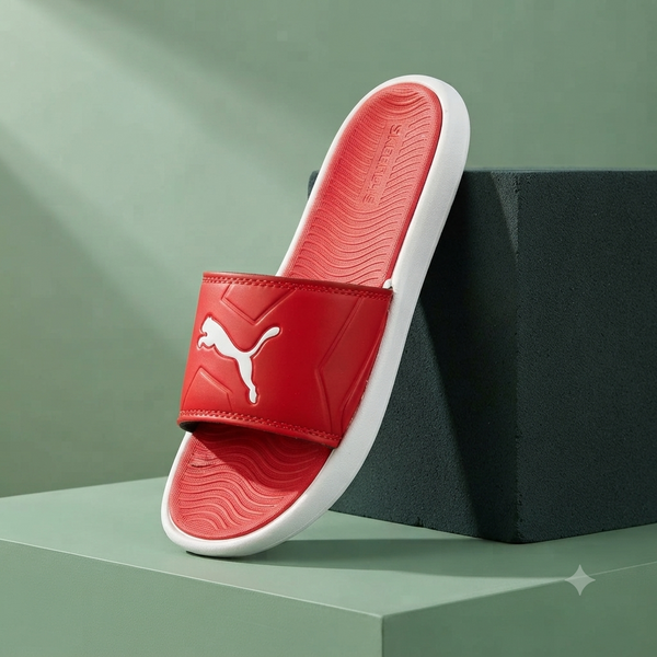 Ultra-Cushion Sport Slides for Men & Women – Red Casual Footwear