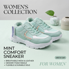 Women's Mint Green Ultra-Light Sports Sneakers | Memory Foam Comfort Running Shoes