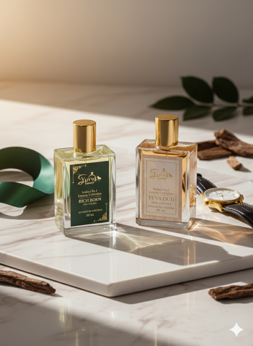 YUVVA LUXURY OUD, RICH BORN Long Lasting Perfume | Perfume for UNISEX | EDP 50ML | Pack Of 2